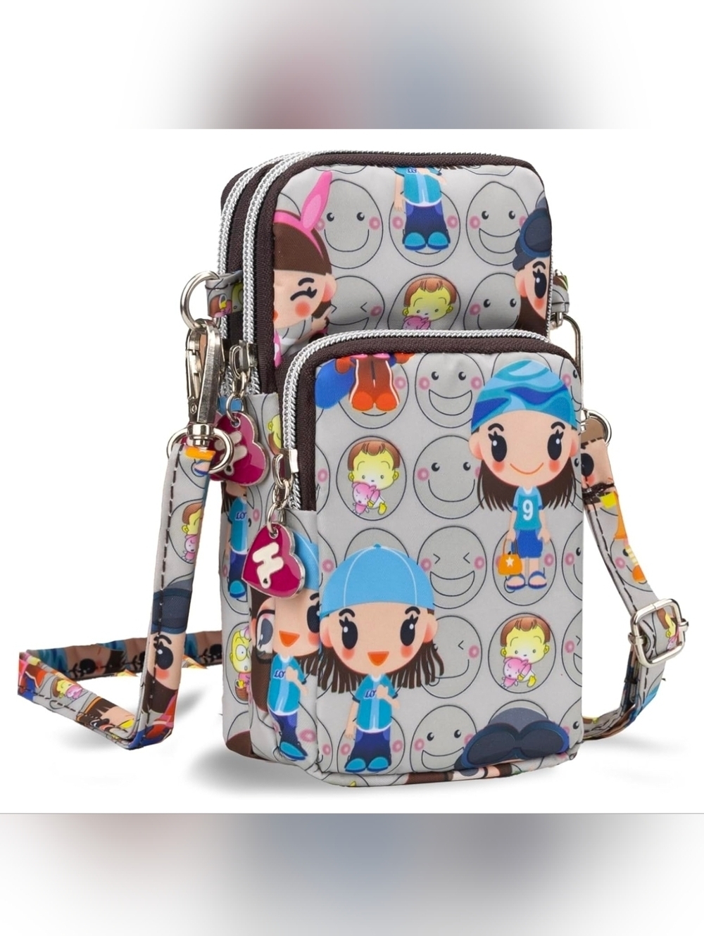 Crossbody Bag Phone Sleeve Concert Venue Festival Adjustable Strap Arm Wrist NWT